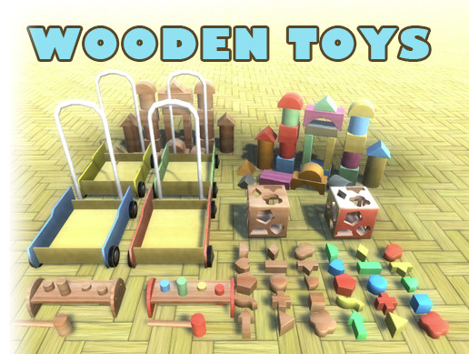 Wooden Toys | 3D Props | Unity Asset Store