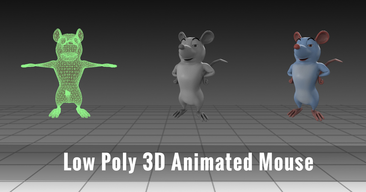 Mouse Photo For Unity Low Poly 3D Animated Mouse | 3D Characters | Unity Asset Store