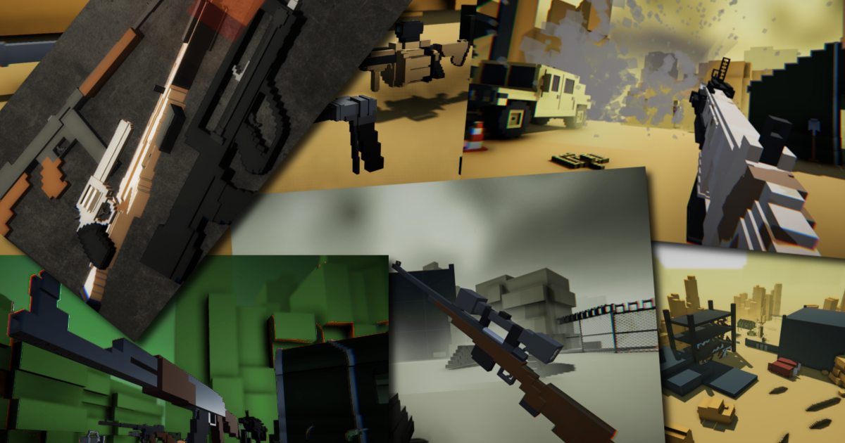 VOXEL Weapons | 3D Weapons | Unity Asset Store