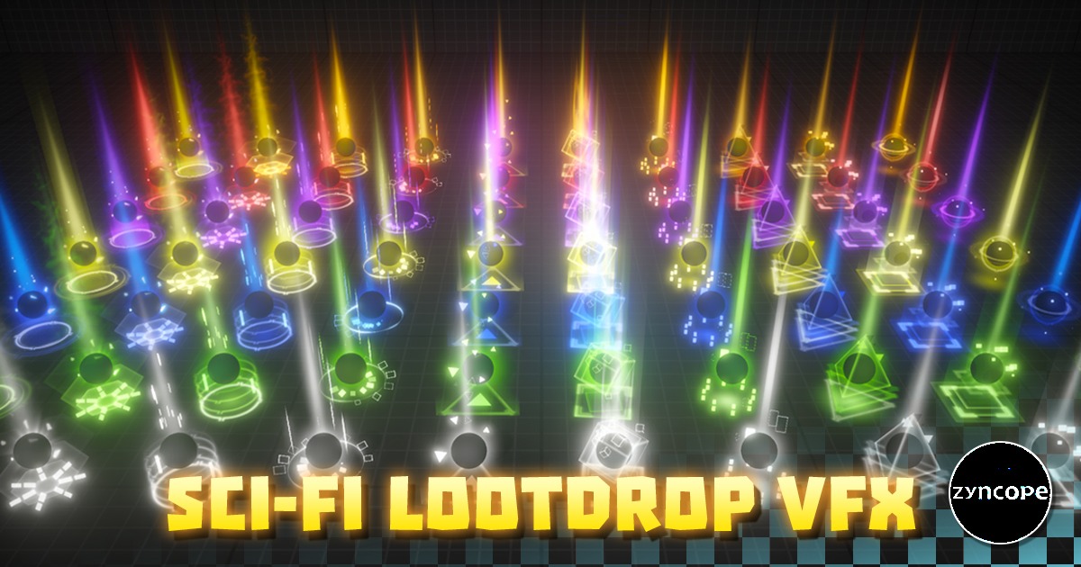 Loot Drop VFX - Sci-fi | VFX Particles | Unity Asset Store