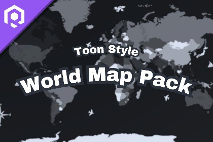Toon Style World Map Pack