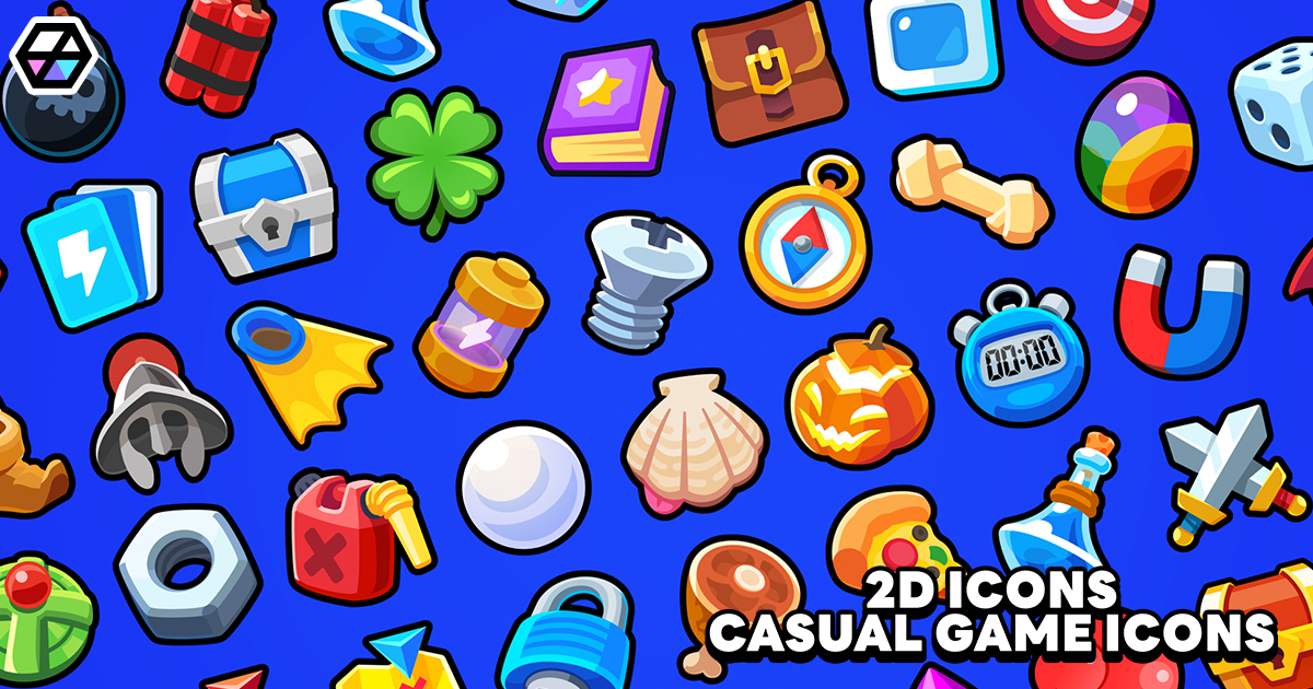 2D Icons - Casual Game Icons | 2D Icons | Unity Asset Store