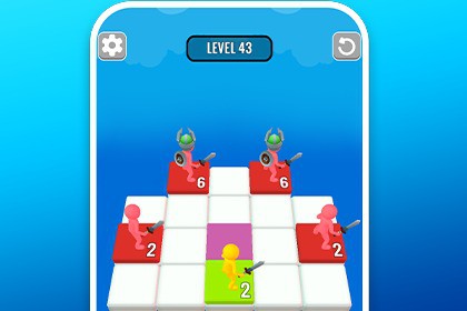 Battle Grid Chess – Tactical Swipe Puzzle Template