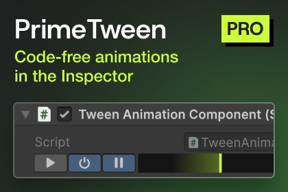PrimeTween PRO · Code-Free Animations