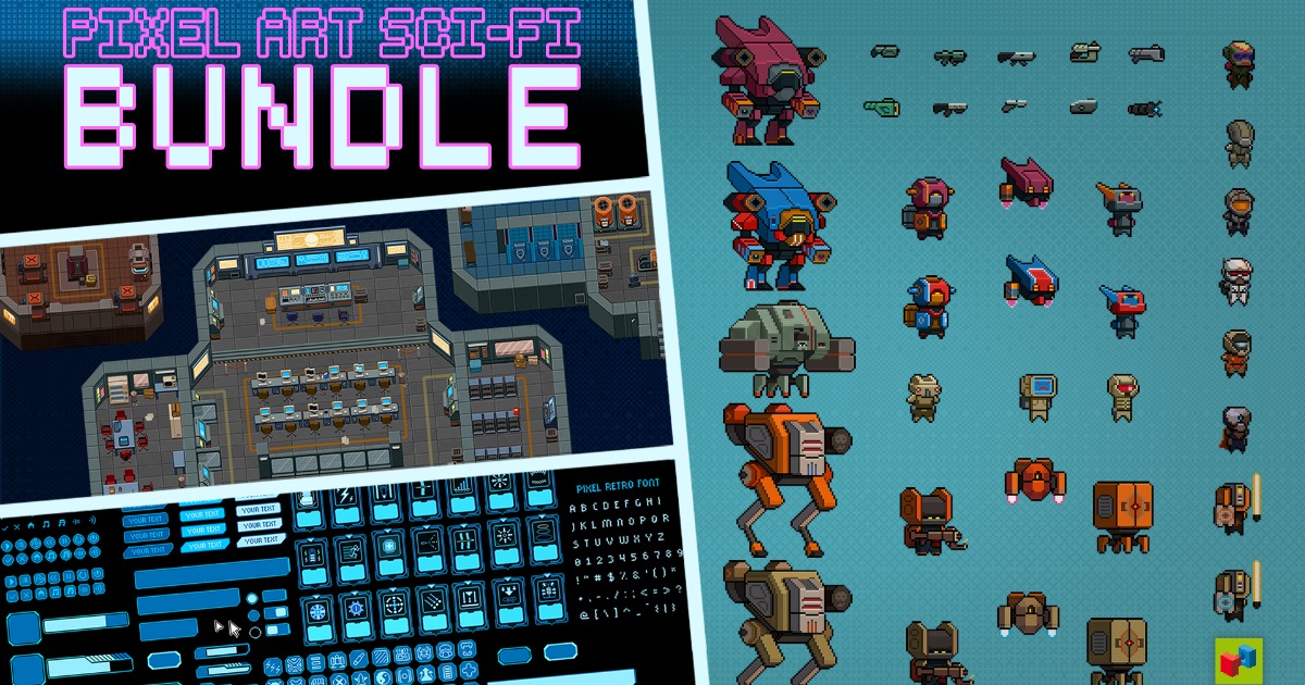 2D Pixel Art Sci-Fi Bundle | 2D | Unity Asset Store