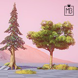 Stylized Fluffy Trees HQ Pack