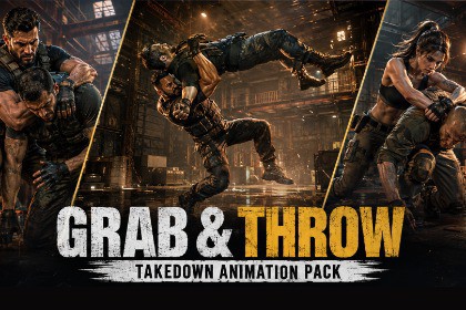 Grab & Throw Takedown Animation Pack