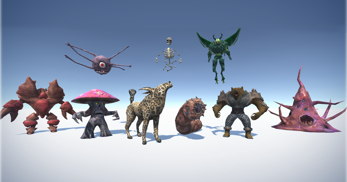 Fantasy Monster Pack _Vol 01_ | 3D Characters | Unity Asset Store