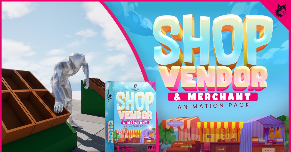 Shop Vendor and Merchant Animation Pack | 3D 애니메이션 | Unity Asset Store