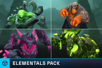 Stylized Fantasy Elementals Pack #3
