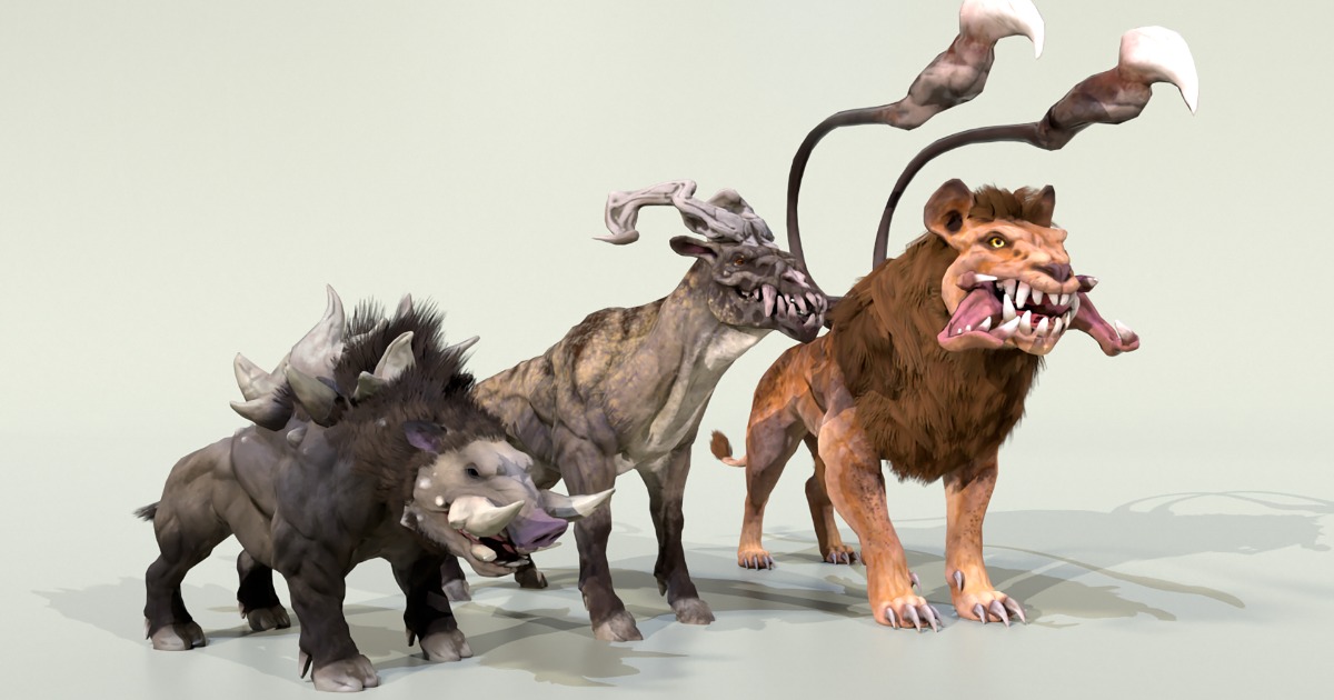 Mutant Animals Fanatsy ANIMAL MUTANT PACK1 | 3D Creatures | Unity Asset Store