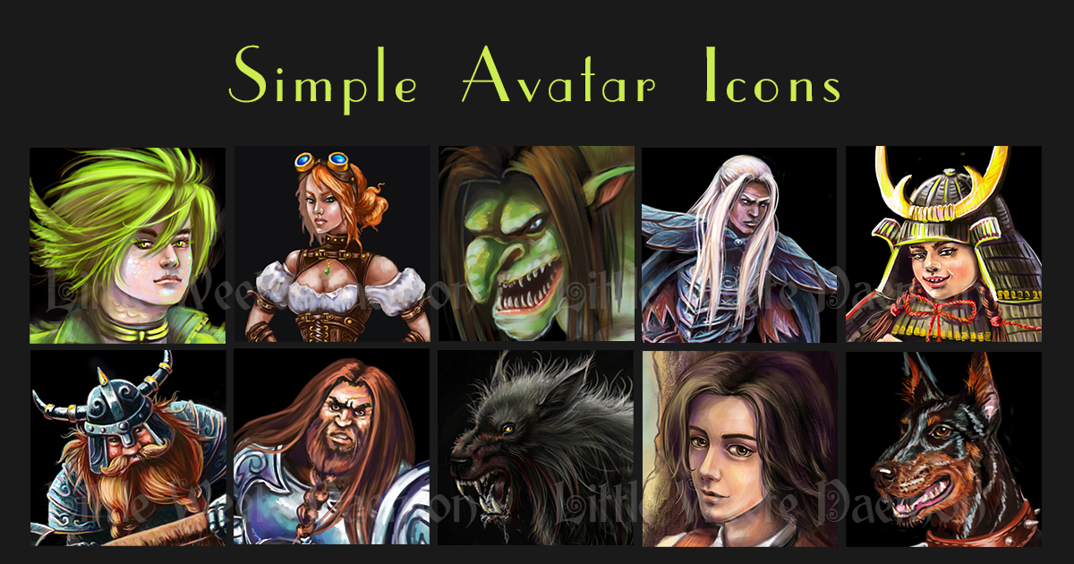 Simple Avatar Icons | 2D Icons | Unity Asset Store