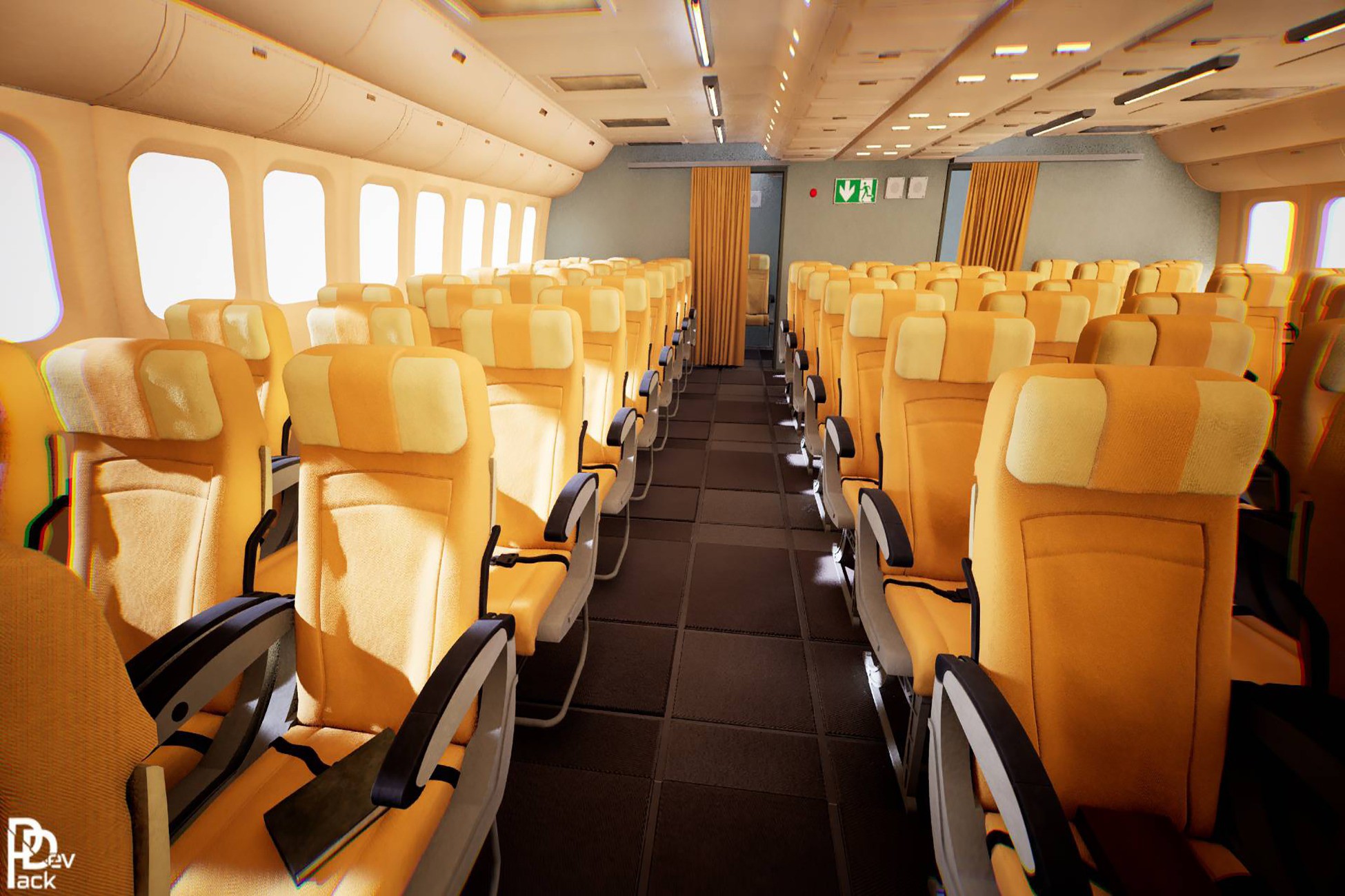 Airplane Interior / 36+ Assets | 3D 道具 | Unity Asset Store