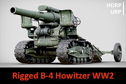 Rigged B-4 Howitzer WW2