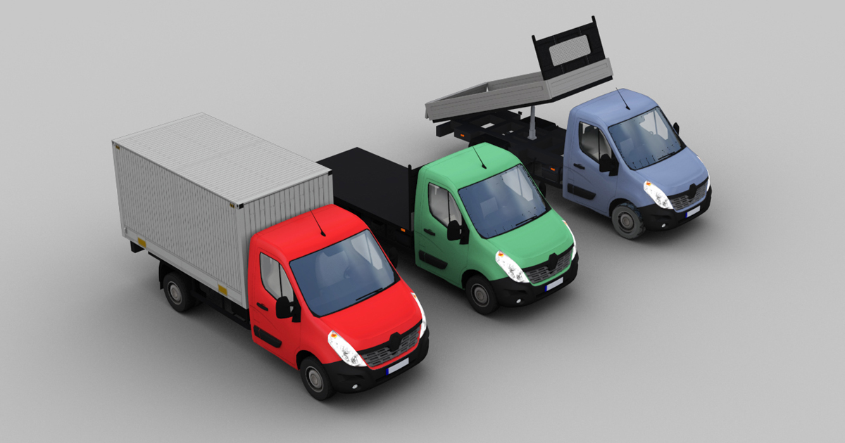 Unity Trucks Truck With trailer 2 | 3D Land | Unity Asset Store