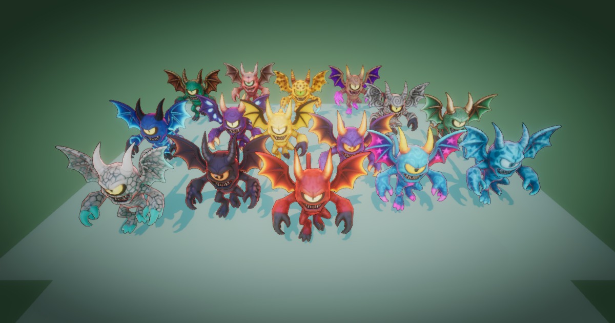 Unity Creatures Fantasy Monster 20 (Rig + Animation) – PixeliusVita | 3D Creatures ...