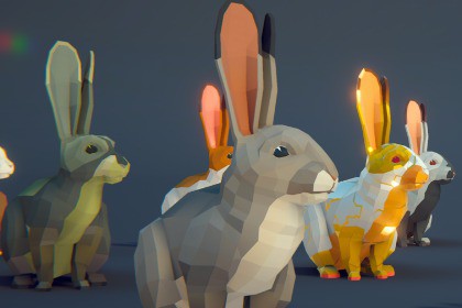 Poly Art: Rabbit