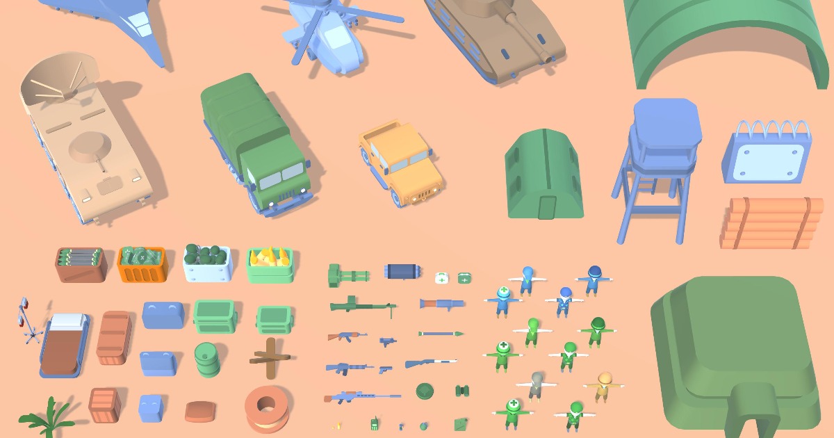 Hyper Casual Army | 3D Characters | Unity Asset Store