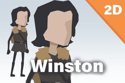 2D Minimalist Character - Winston