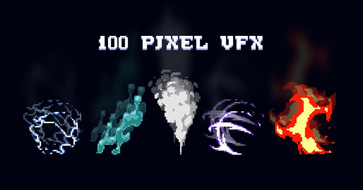 Pixel Footsteps Unity 100 2D Pixel Art VFX | VFX | Unity Asset Store