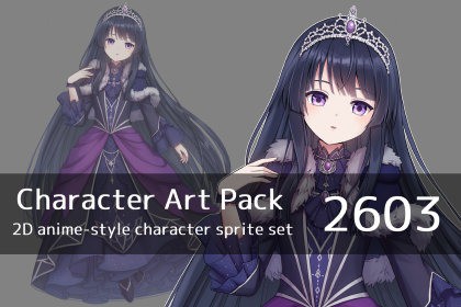 Anime Character Art Pack: 2603 - Image: Girl, princess, witch, demon