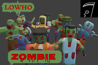 LOWHO: Zombie Pack | 11 Low Poly Zombie Characters