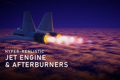 HyperRealistic Jet Engine & After Burners