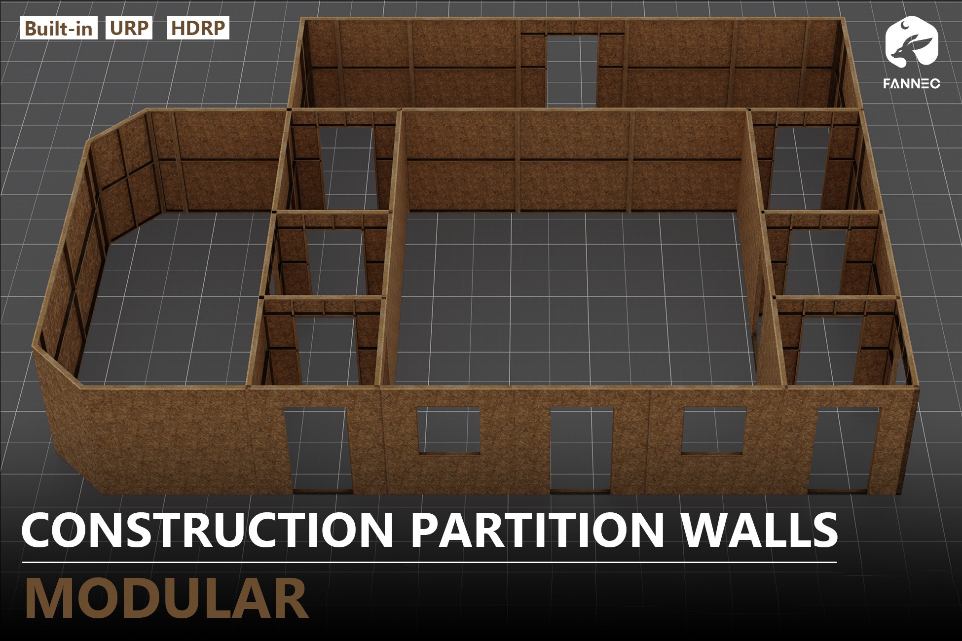 Modular - Construction Partition Walls | 3D 공장 | Unity Asset Store