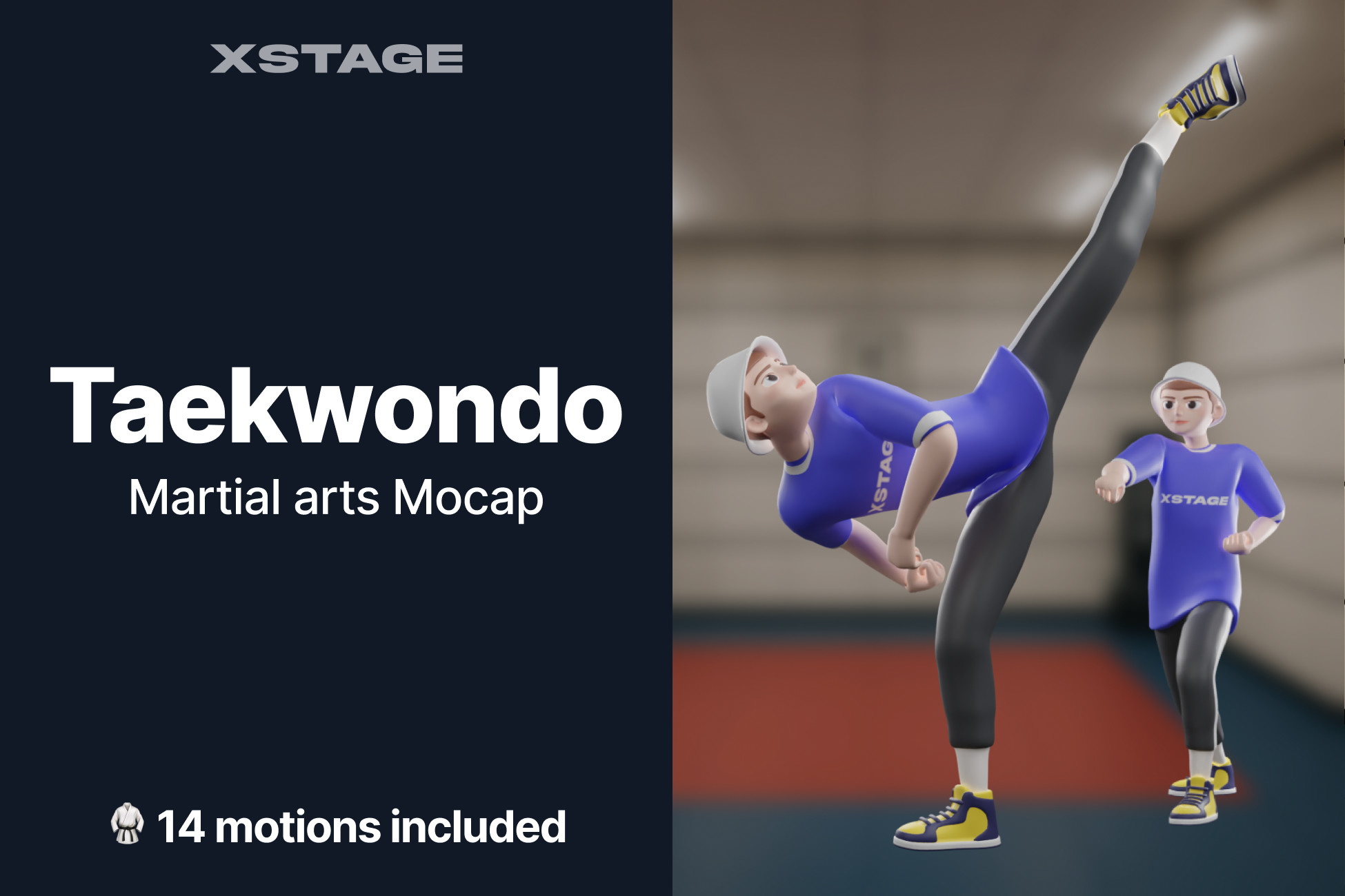Taekwondo Martial arts Mocap Pack 3D Animations Unity Asset Store