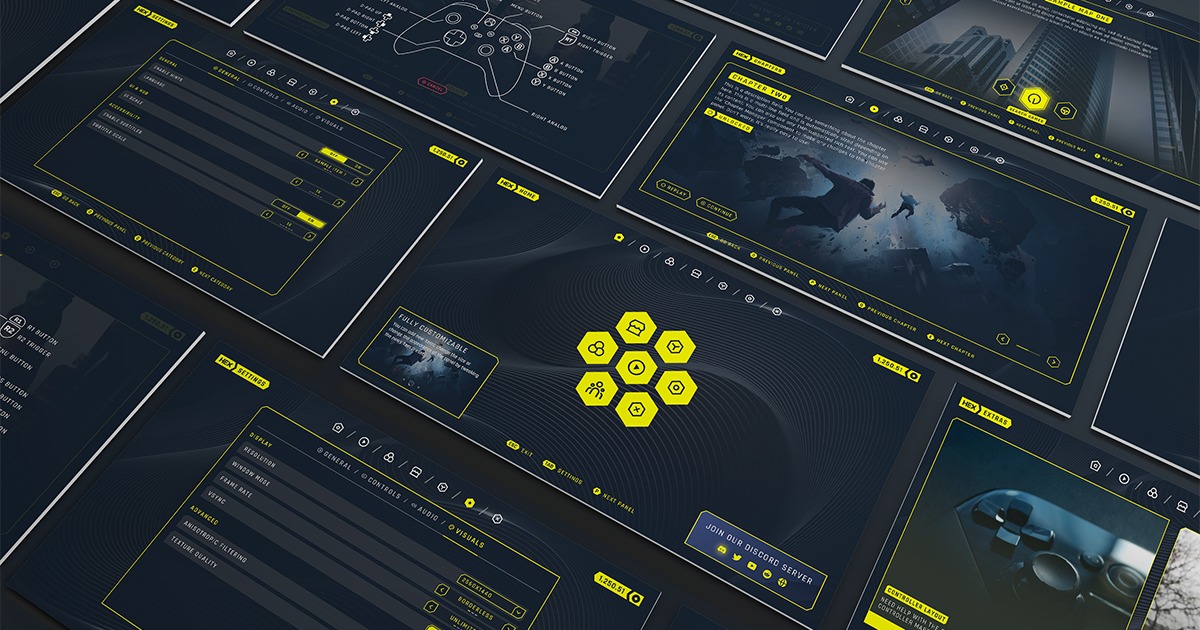 Hex - Complete Stylish UI | 2D GUI | Unity Asset Store
