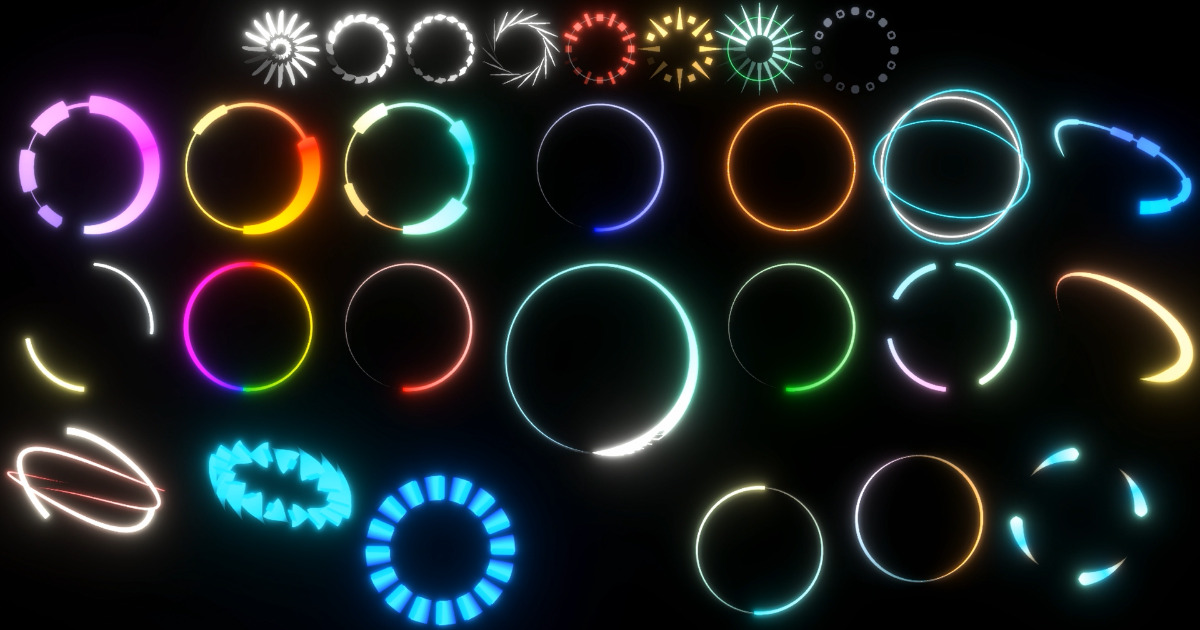 Modern Loading Circles | 2D GUI | Unity Asset Store