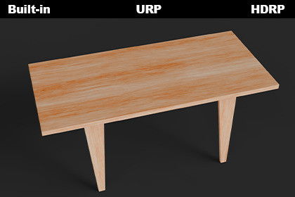 Light Wood Dining Table 3D Asset