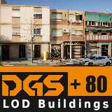 Low-Poly City Buildings Pack - With LOD & Night Lights Ready