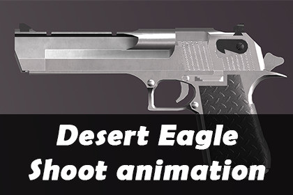 3D Desert Eagle Model with Animation