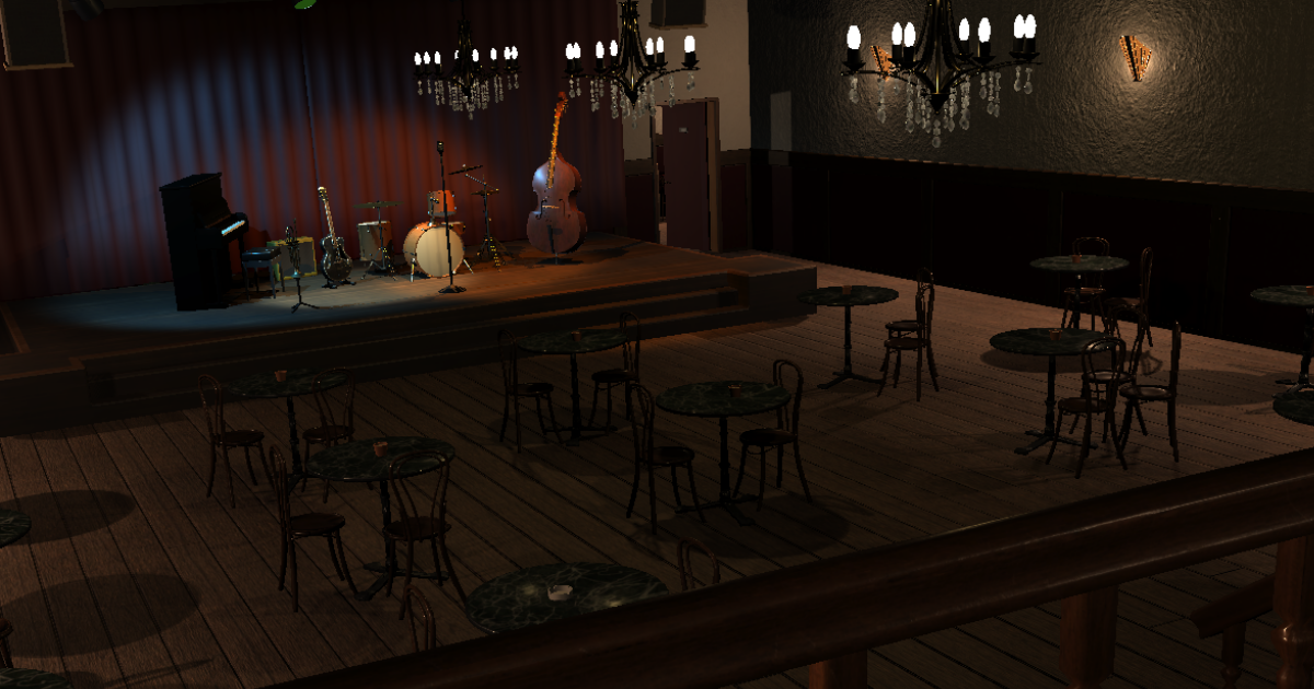 Bar Asset Unity Jazzclub / music bar / cafe | 3D Environments | Unity Asset Store