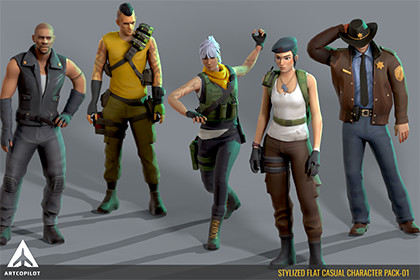 Stylized Survivor Character Pack-01