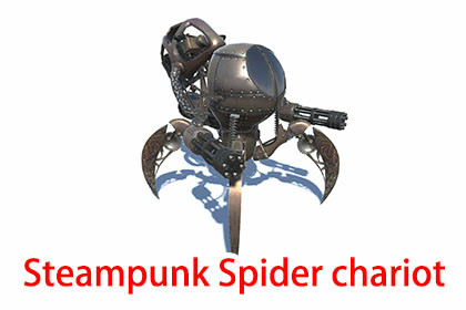 Steampunk Spider chariot By mathing