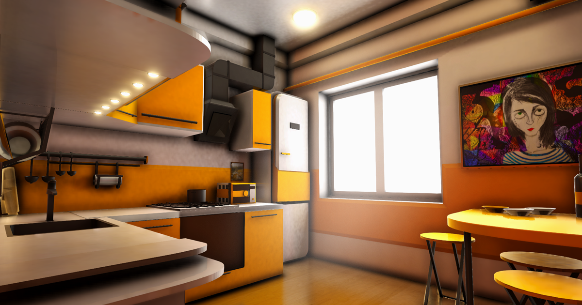 Kitchen Interior | 3D Interior | Unity Asset Store