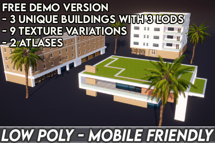 Mobile City - 3 Demo Buildings - 9 Variants