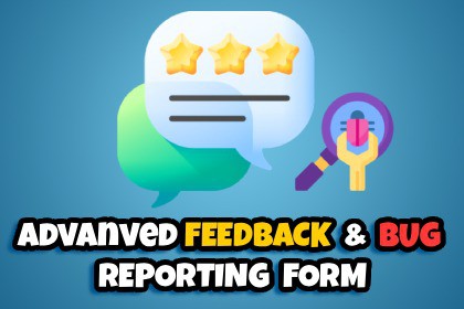 Feedback and Bug Form with Screenshots and Drawing Feature
