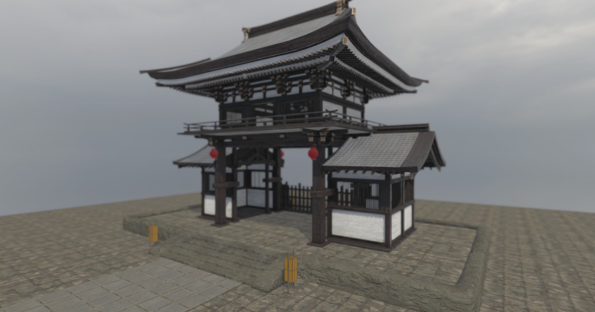 Asian Gate | 3D Historic | Unity Asset Store