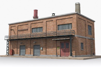 Industrial Factory Building – Variant 03