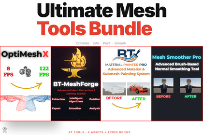 All-in-one Ultimate Mesh Tools Bundle: Optimize, Edit, Paint & More !