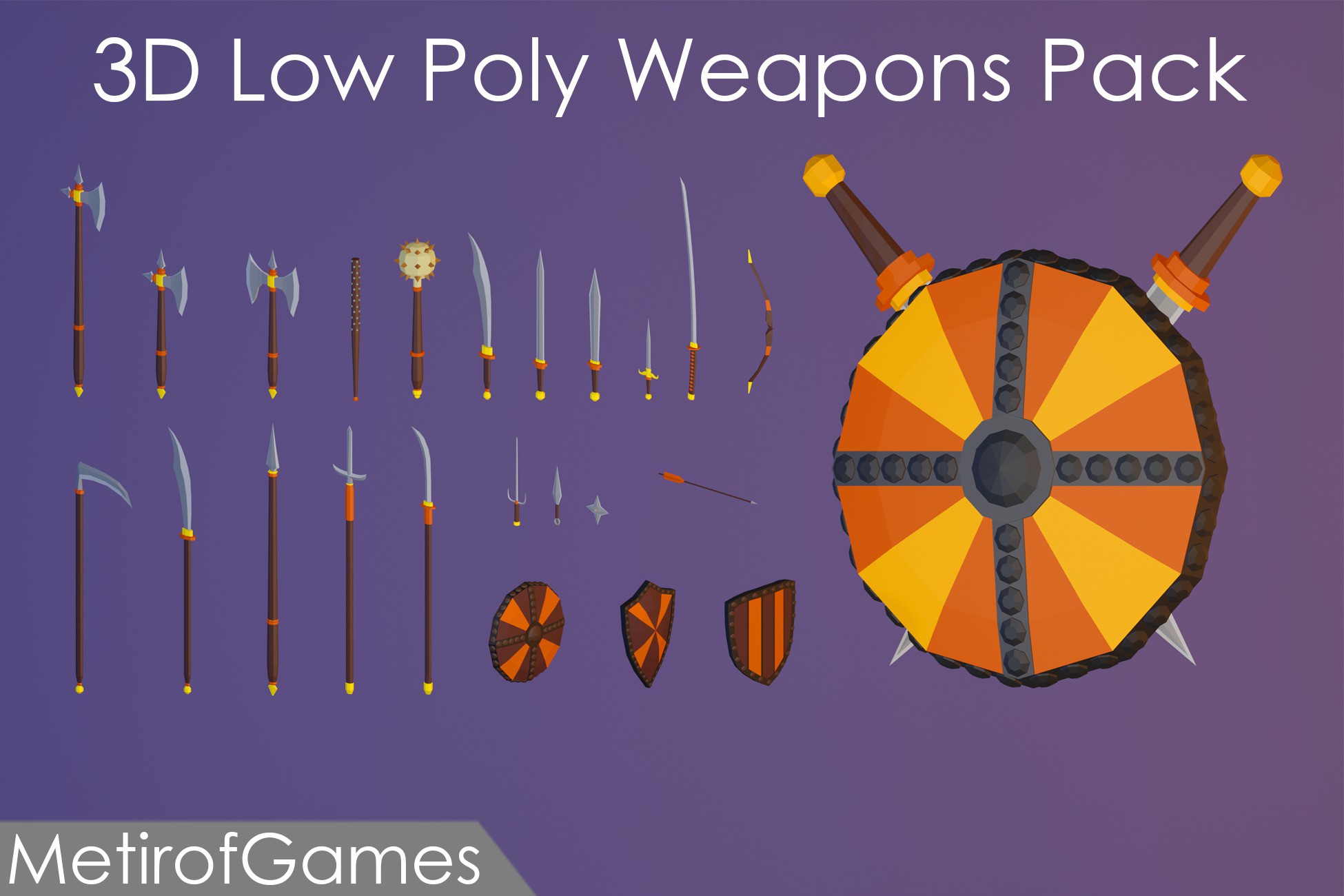 How Poly Weapons 3D Low Poly Weapons Pack | 3D Weapons | Unity Asset Store
