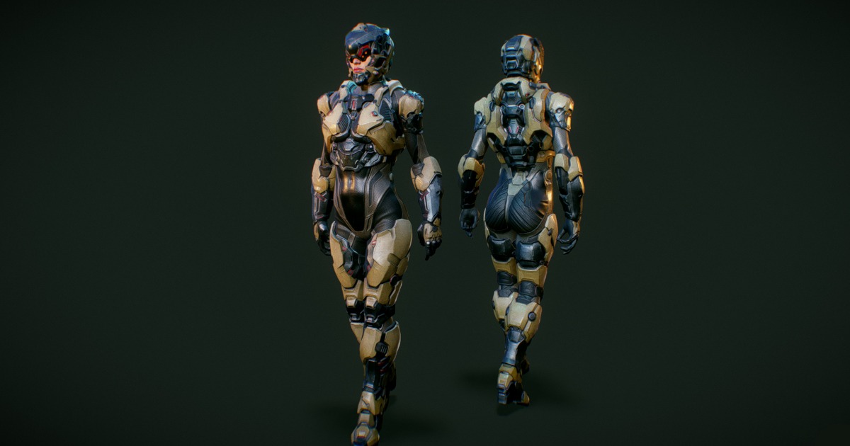 Sci_Fi_Girl_04 | Characters | Unity Asset Store
