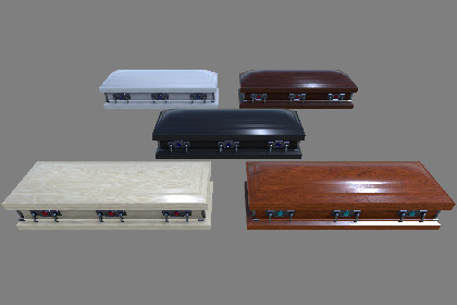 Modular Casket & Coffin Pack – PBR Cemetery / Funeral Props