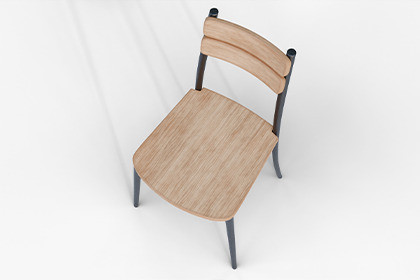 Realistic Wooden Chair PBR Low Poly