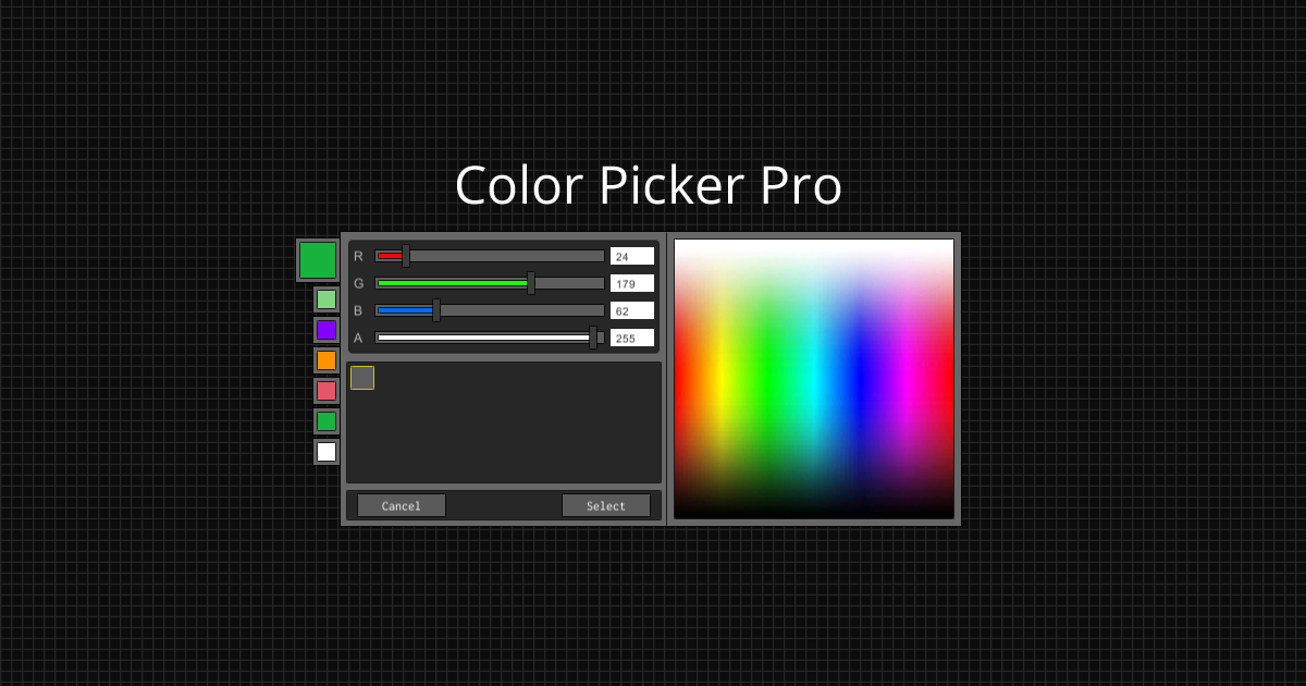 Color Picker Pro | GUI Tools | Unity Asset Store