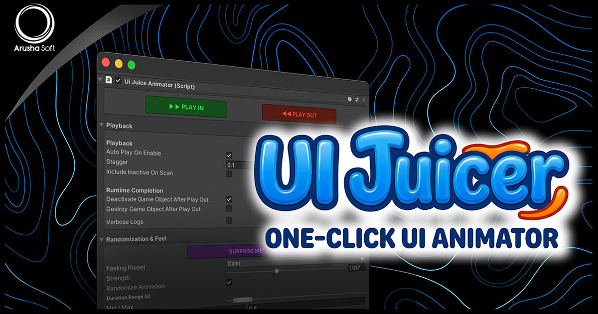Ui For Click UI Juicer - One Click UI Animator | GUI Tools | Unity Asset Store