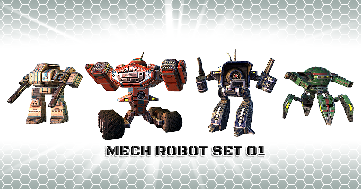 Mech Robot Set 1 | 3D Robots | Unity Asset Store